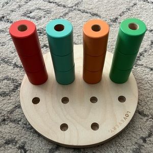 Lovevery Wooden Stacking peg board